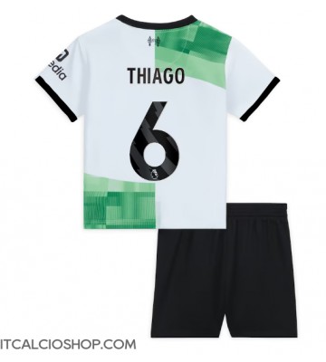 Liverpool Thiago Alcantara #6 Seconda Maglia Bambino 2023-24 Manica Corta (+ Pantaloni corti)